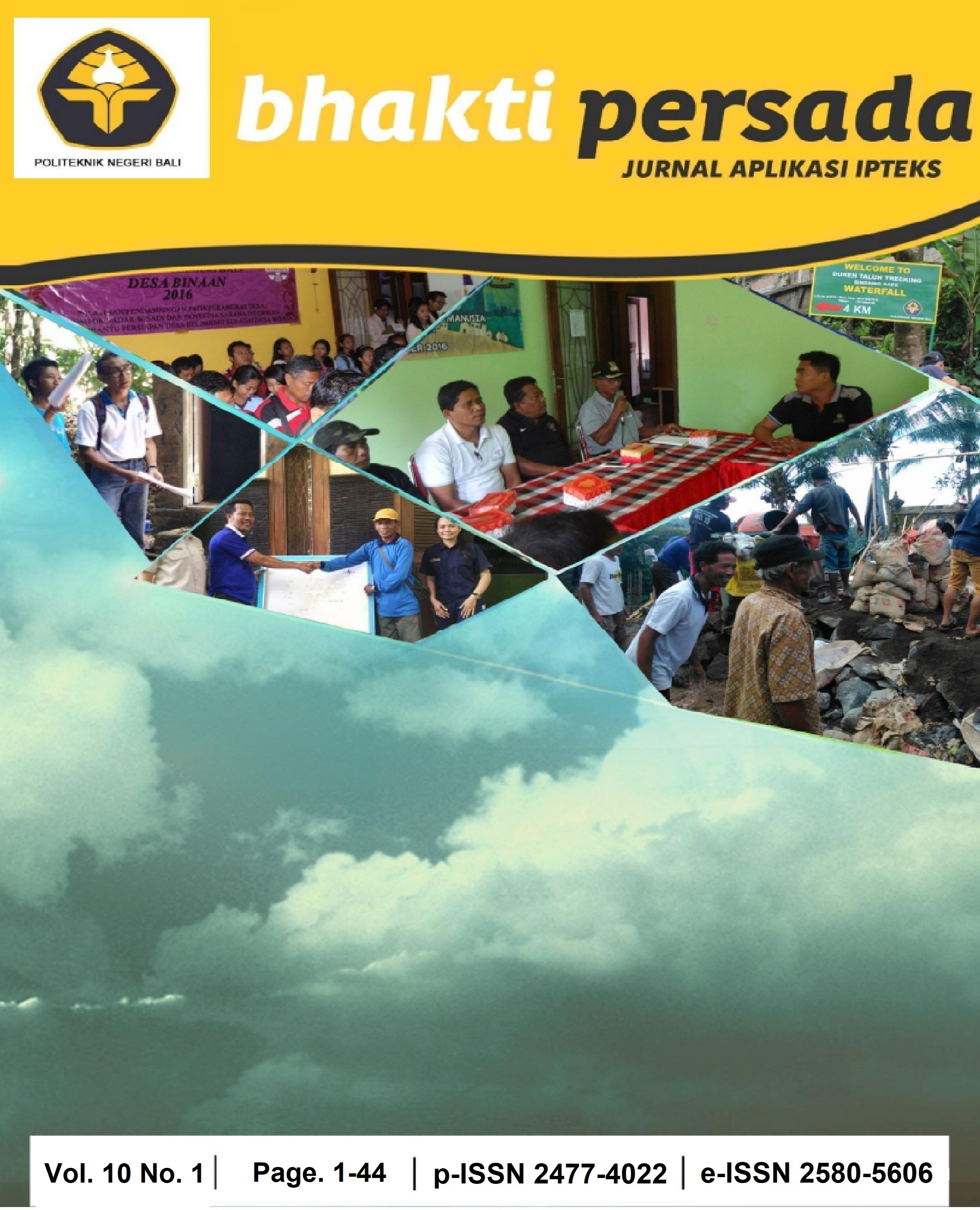 					View Vol. 10 No. 1 (2024): Bhakti Persada Jurnal Aplikasi IPTEKS
				