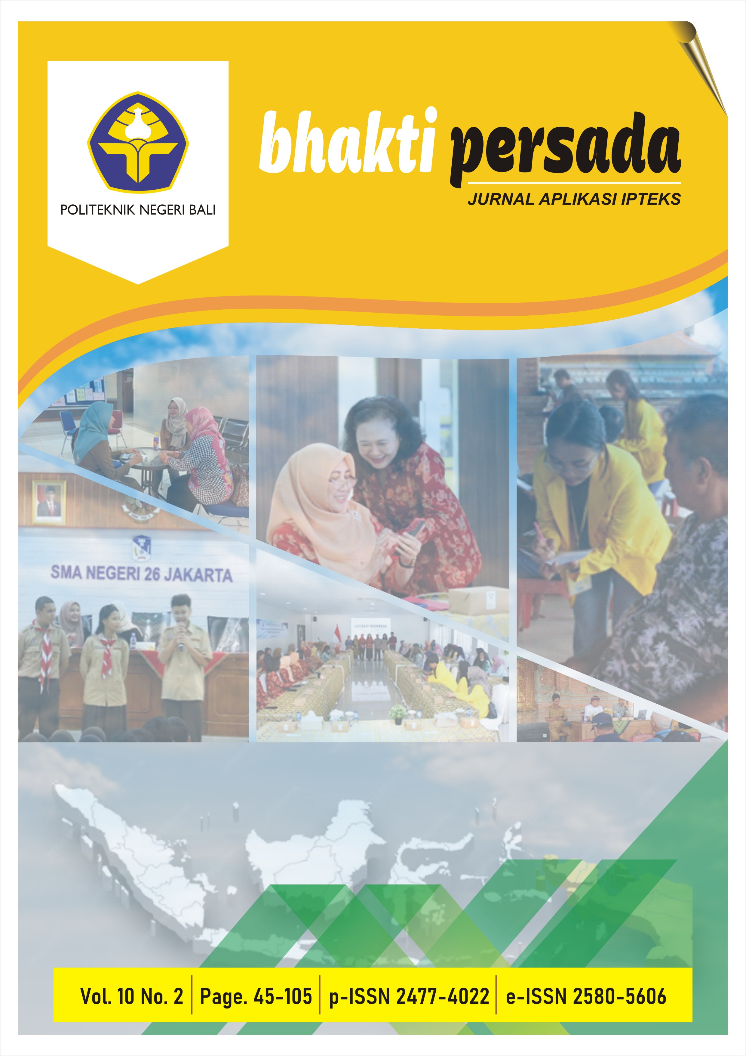 					View Vol. 10 No. 2 (2024): Bhakti Persada Jurnal Aplikasi IPTEKS
				